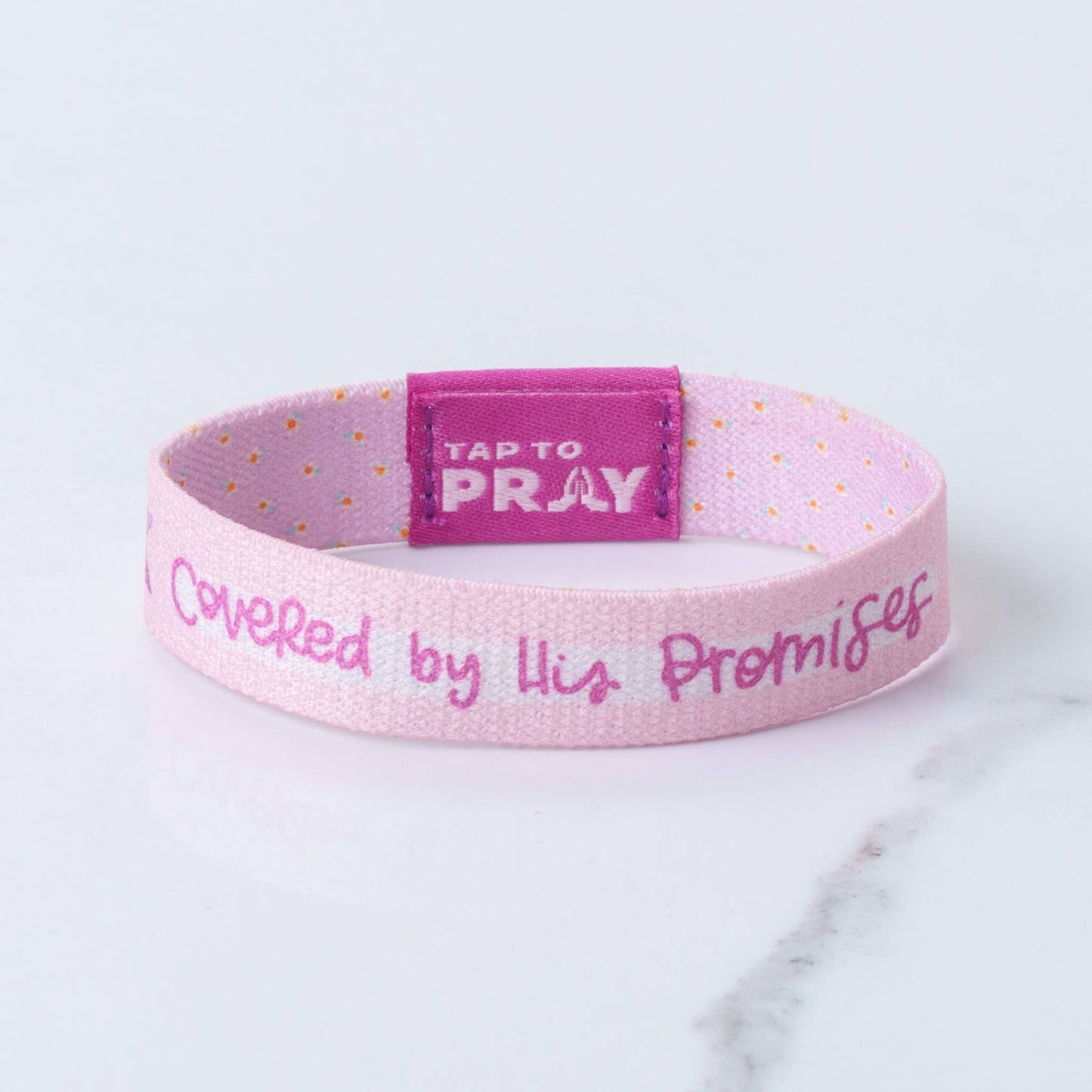 Versible Tap to Pray-Kingfolk Series Wristband-Covered by His Promises