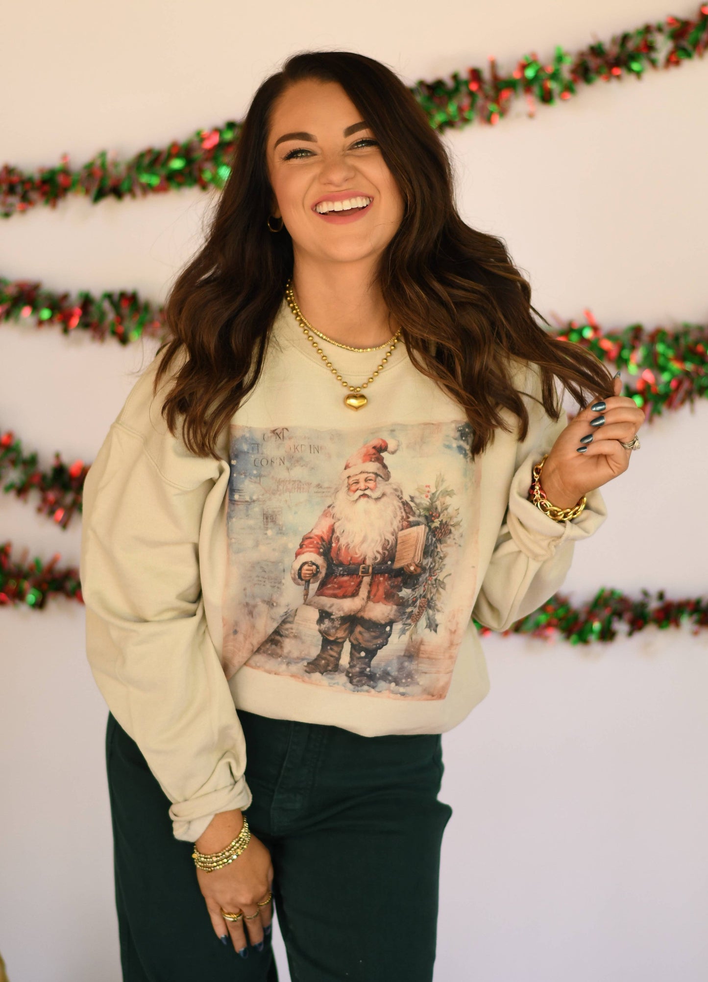 Vintage Santa Christmas Sweatshirt