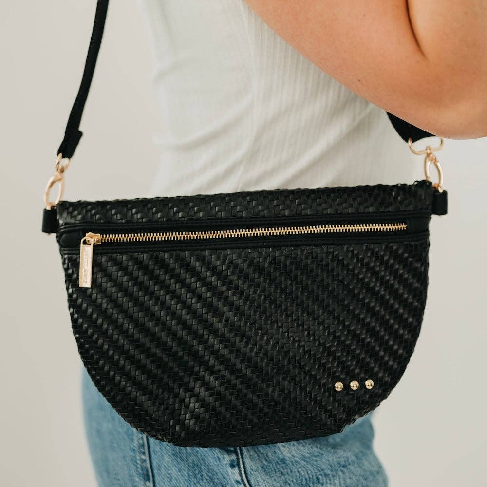 Pretty Simple Diagonal Woven Westlyn Bum Bag Crossbody