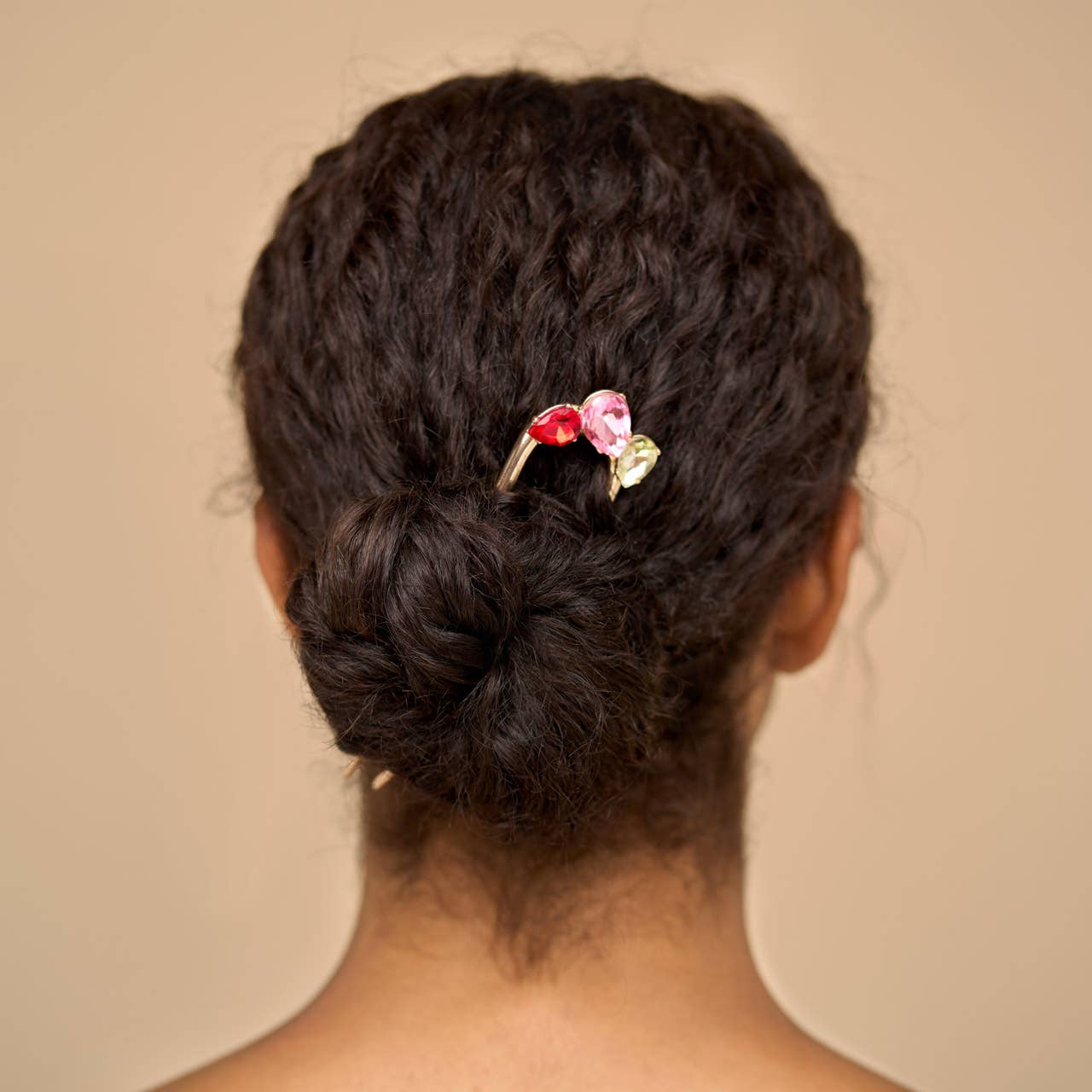 Kitsch Holiday Gemstone French Hair Pin
