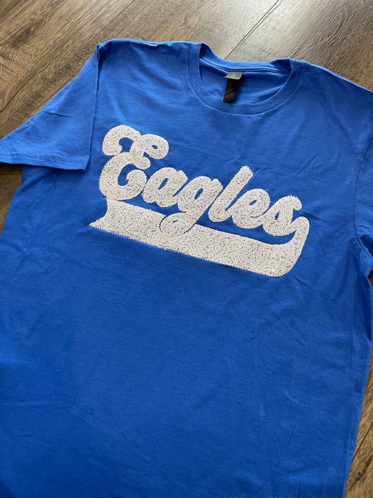 Eagles White Sequin Tee