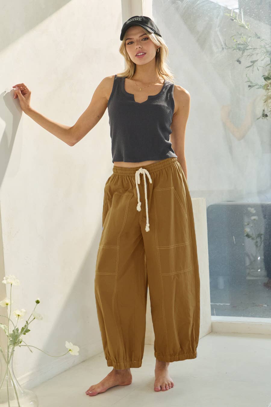 Oddi Balloon Cotton Pants