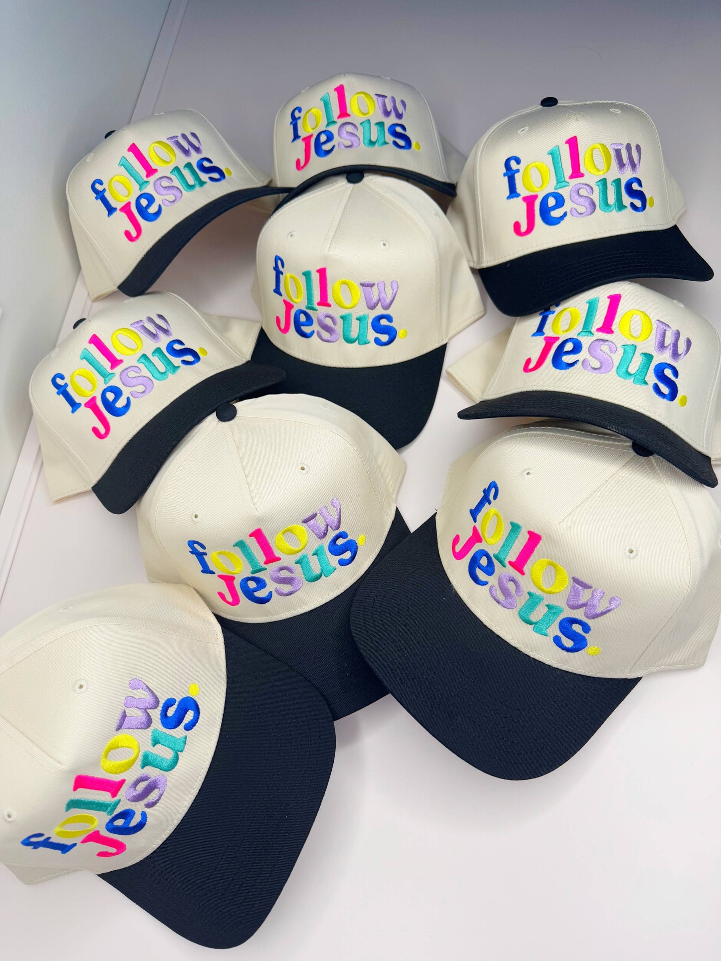 Follow Jesus Multicolor Hat