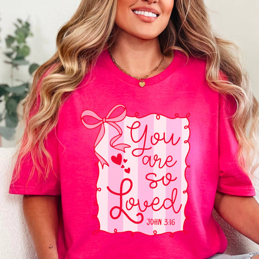 Loved John 3:16 Graphic Tee