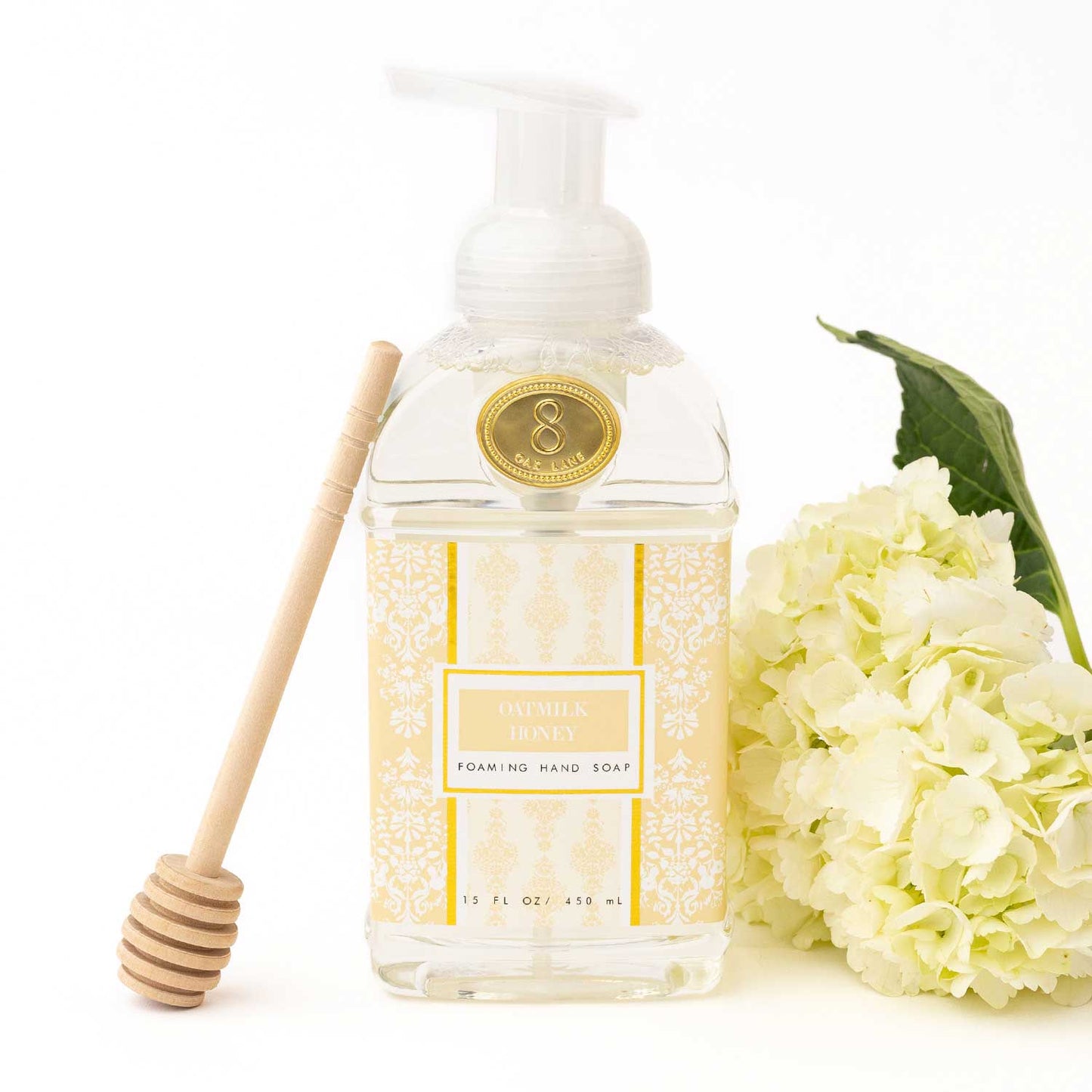 8 Oak Lane Oatmilk Honey Foaming Hand Soap – 15oz Scented Luxury Hand Wash