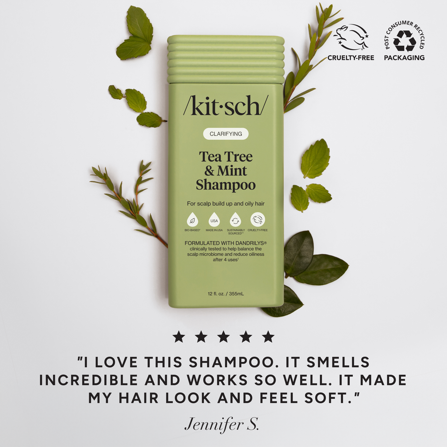 Kitsch Clarifying Tea Tree & Mint Liquid Shampoo