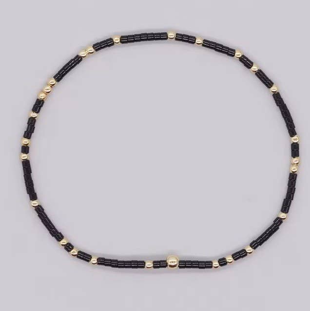 Boho Ball Beaded Bracelet Set