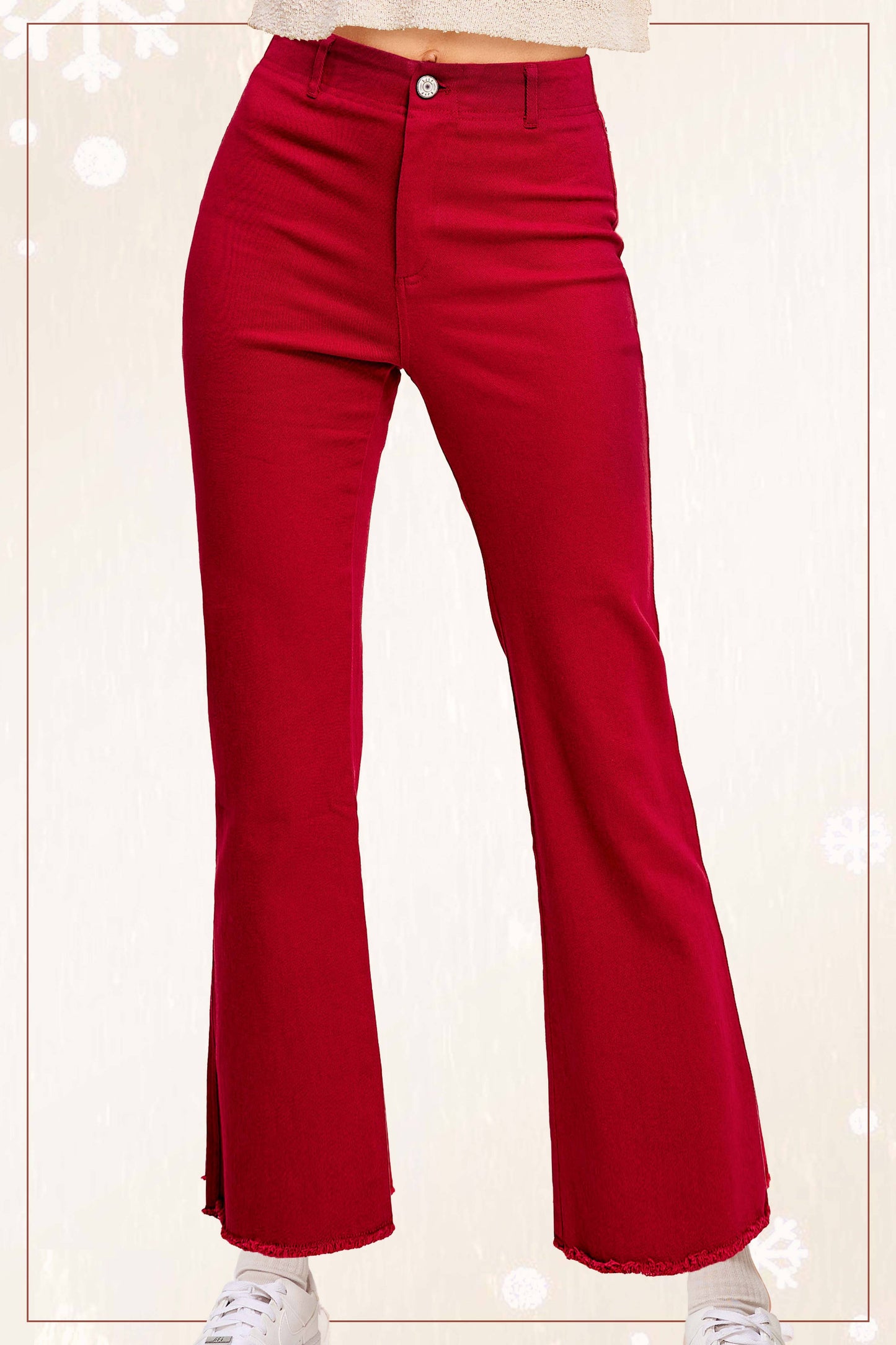 Stretchy High Waisted Flare Pants