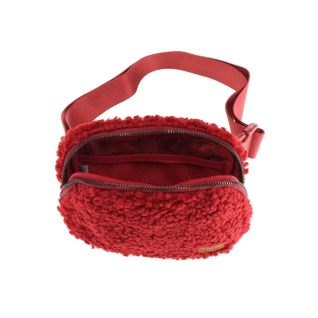 C.C Women's Sherpa Belt Bag