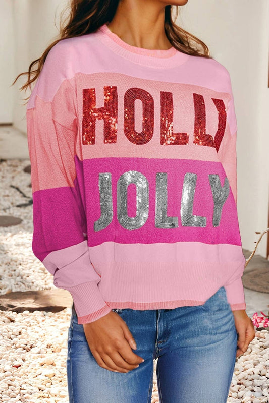 Holly Jolly Sequin Sweater lo