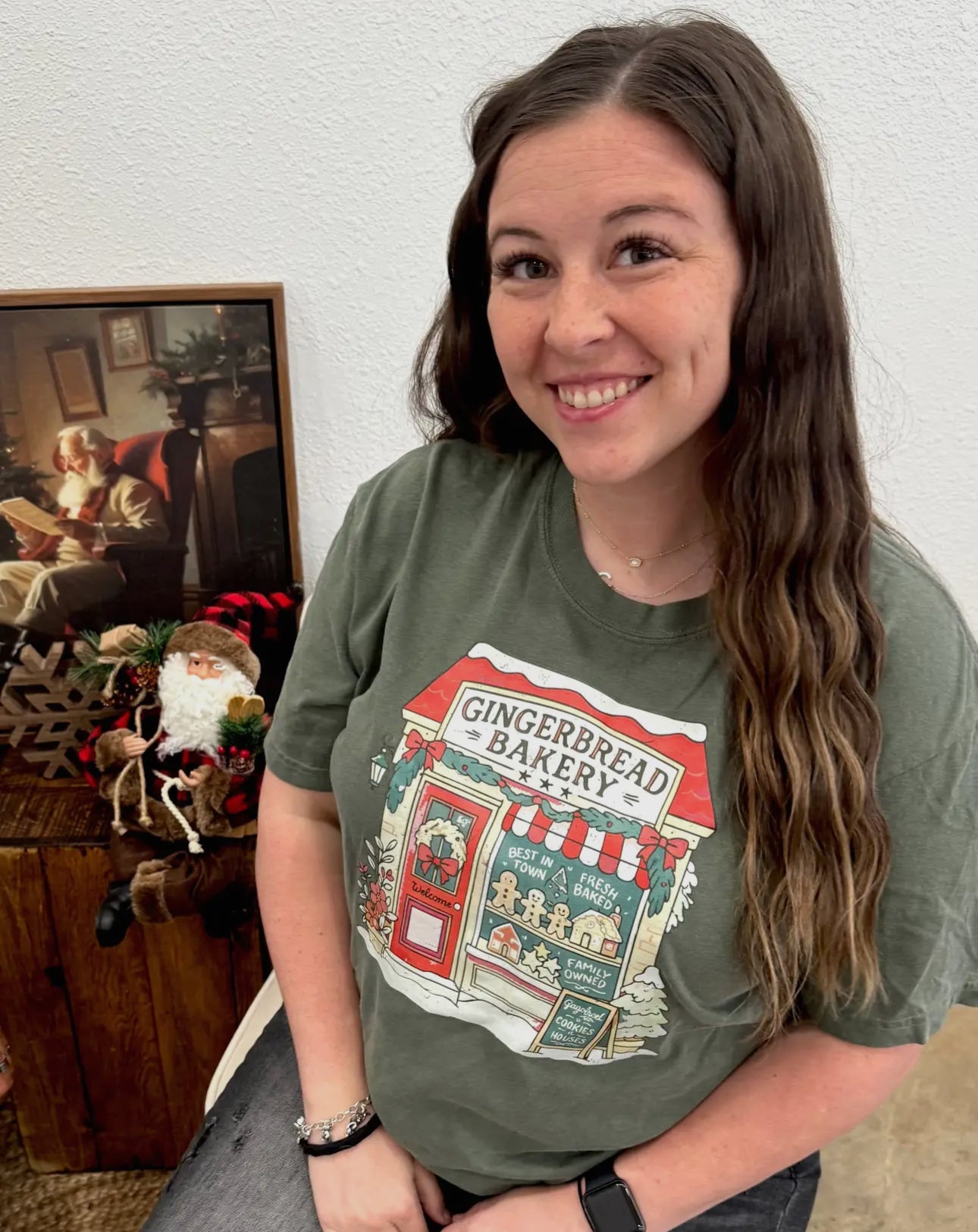 Gingerbread Bakery Christmas Tee