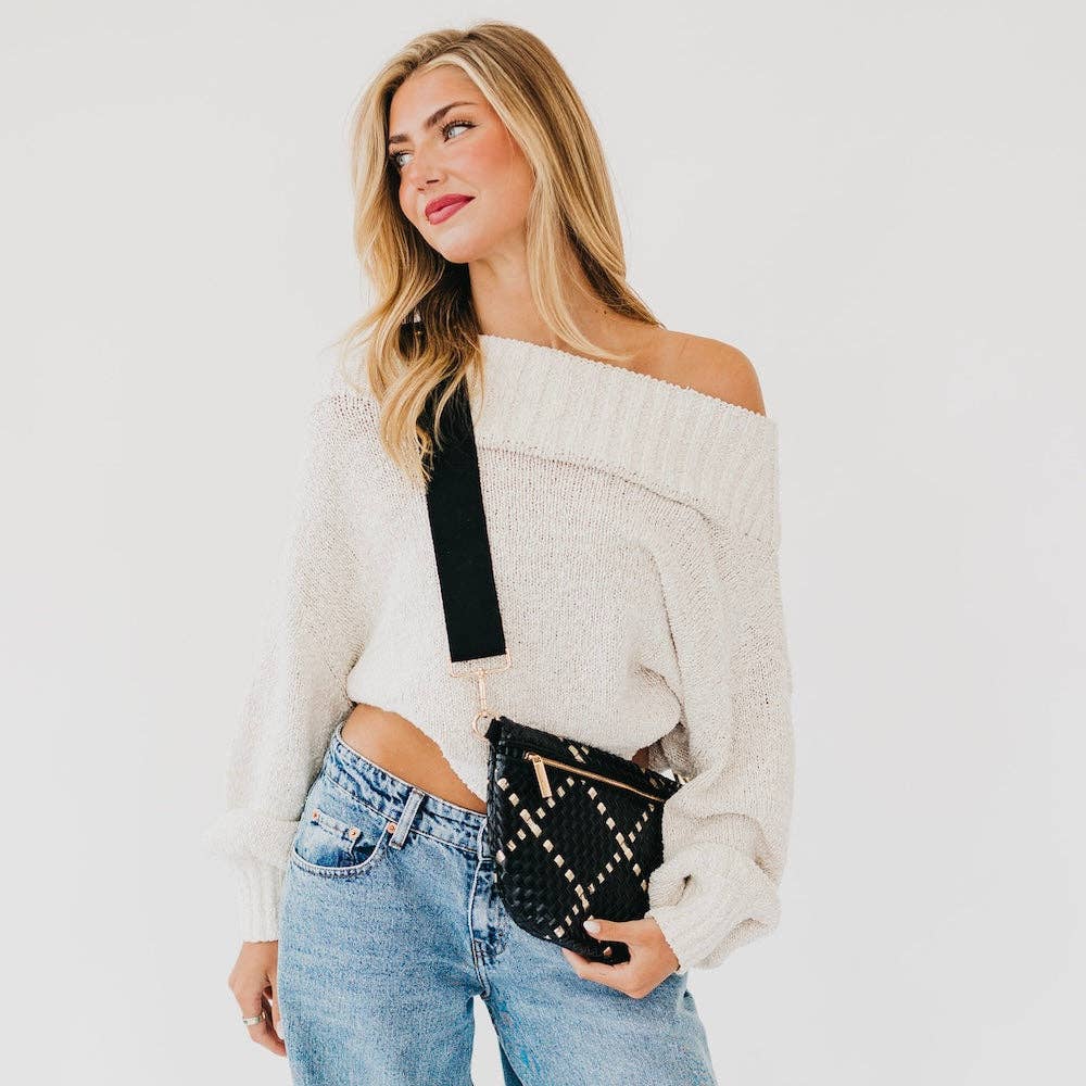 Pretty Simple Westlyn Woven Belt Bag Crossbody