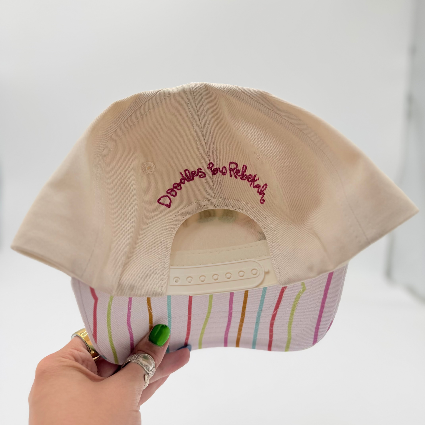 Happy Upside Down Embroidered Trucker Hat