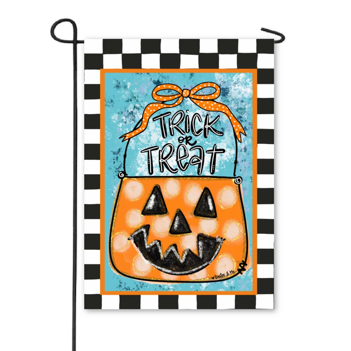 Trick or Treat Bucket Halloween Garden Flag
