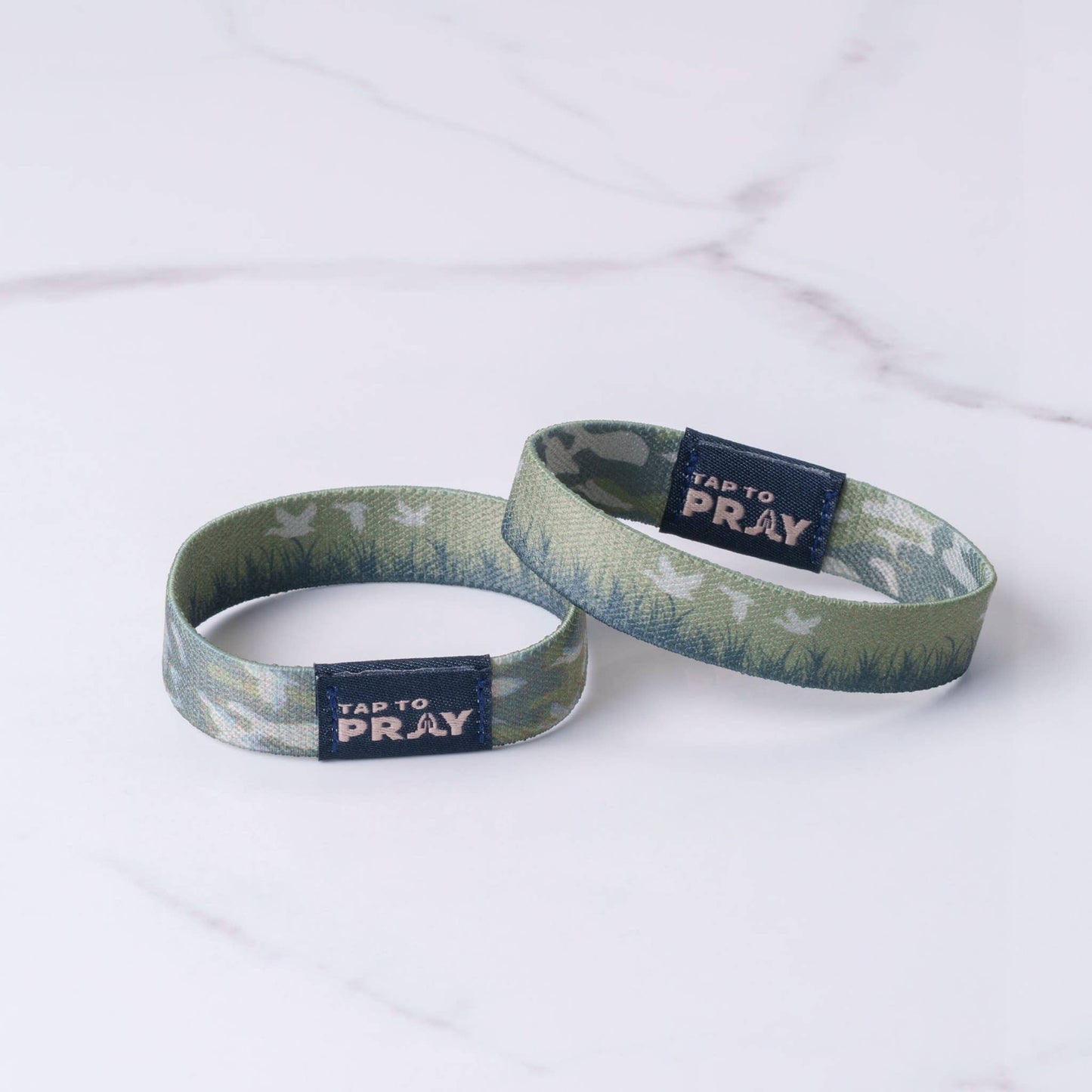 Waterfowl Camo Tap To Pray Wristbands