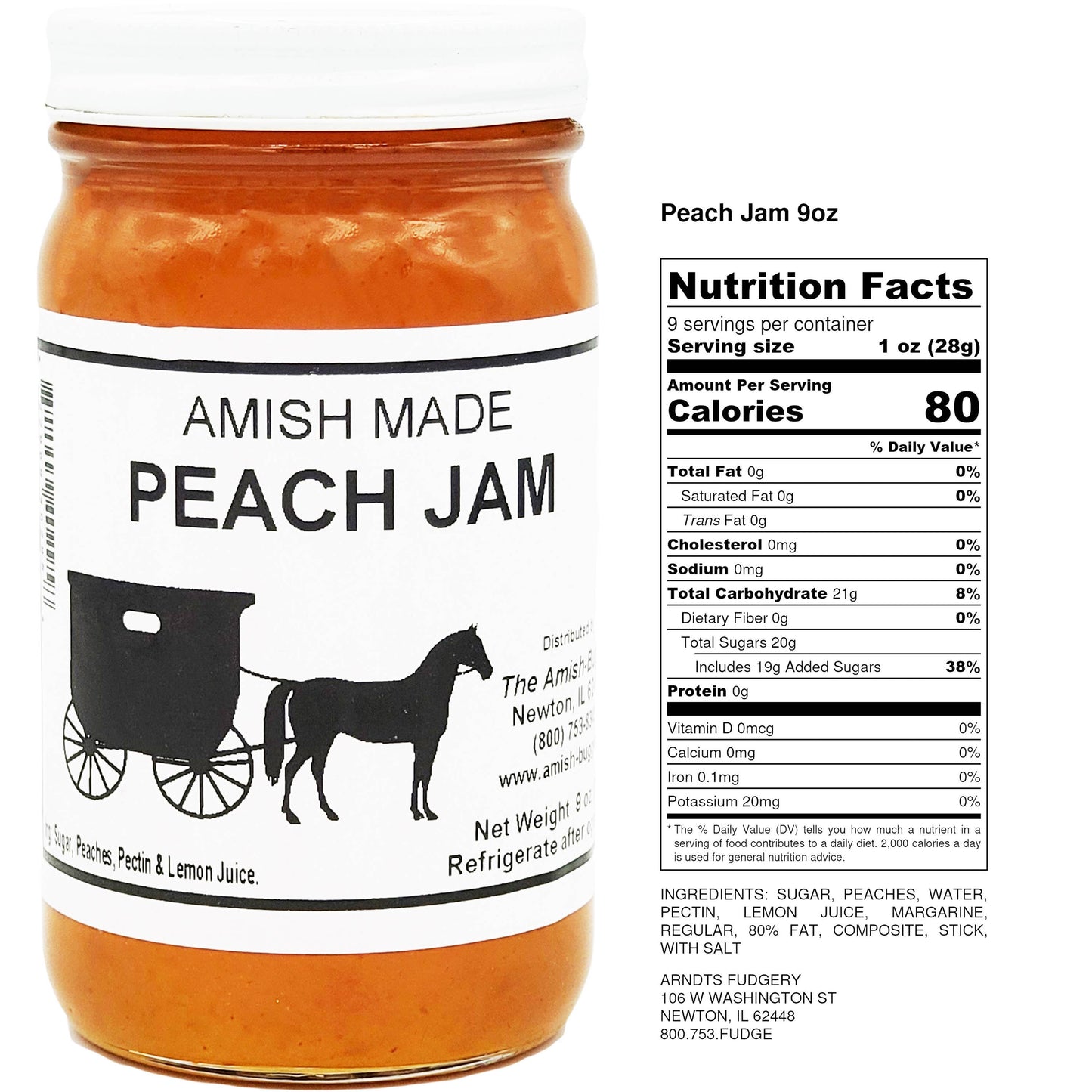 Amish made Jam and Jellies - 8 oz.