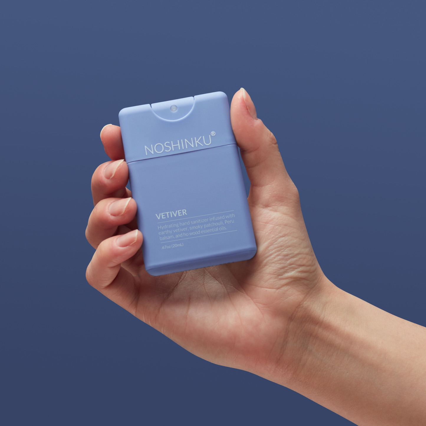 Noshinku Vetiver Patchouli Pocket Hand Sanitizer – Refillable Moisturizing Sanitizer