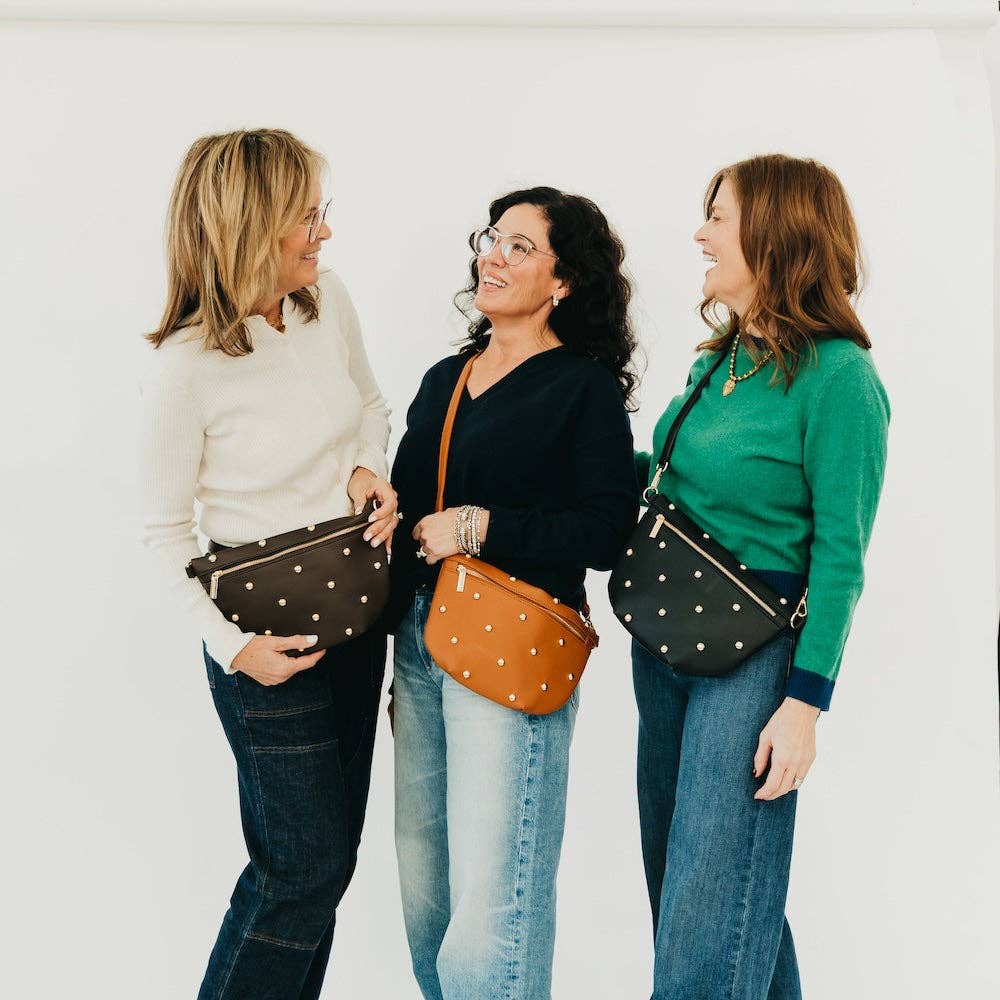 Pretty Simple Westlyn Studded Vegan Leather Belt Bag
