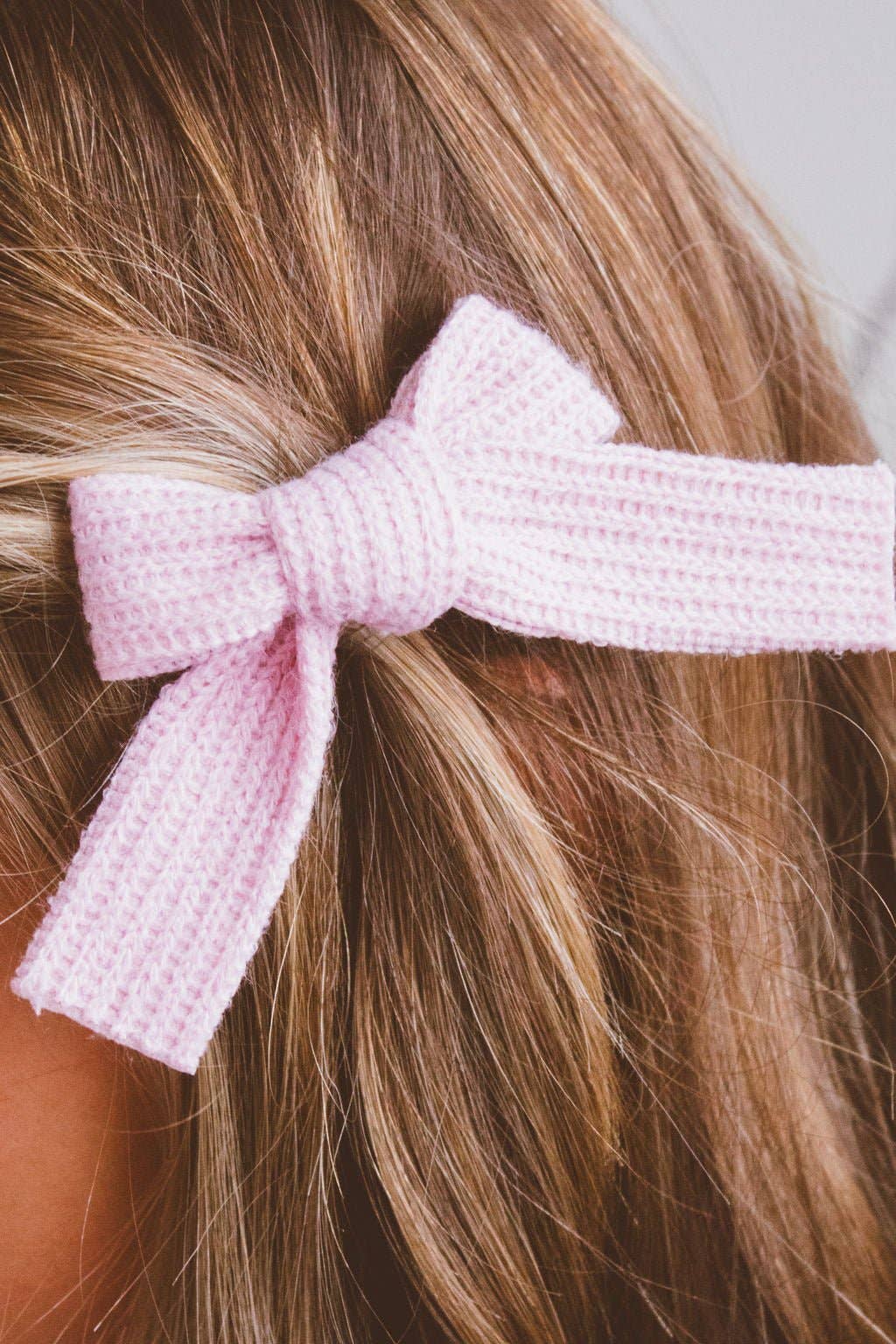 Ellie Knit Bow Clip