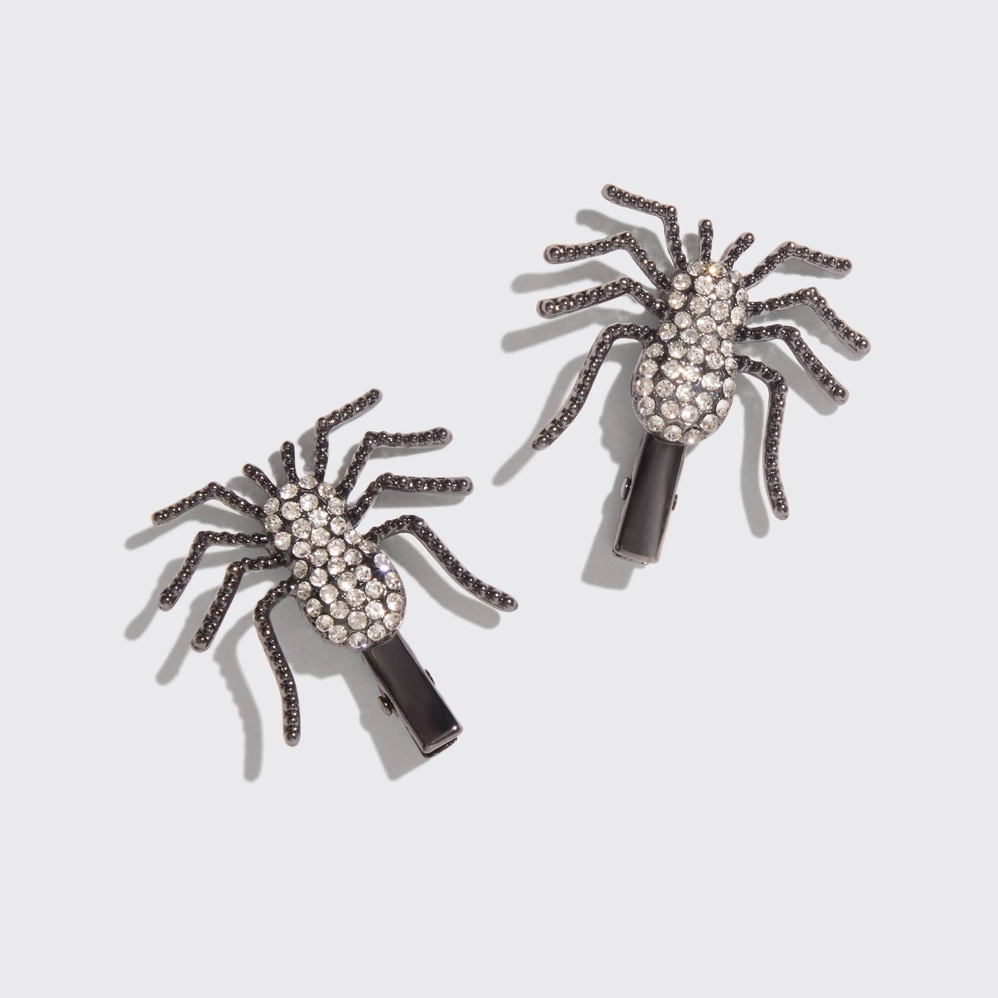 Kitsch Spider Rhinestone Hair Clips