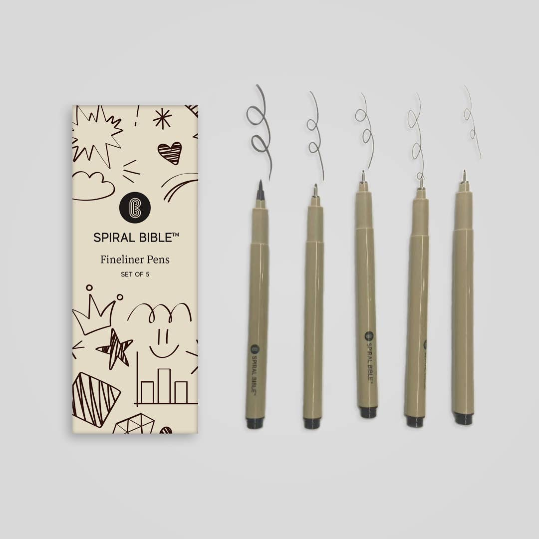 Spiral Bible Fineliner Pen Pack