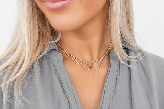 Maddy Mixed Metal Waterproof Necklace