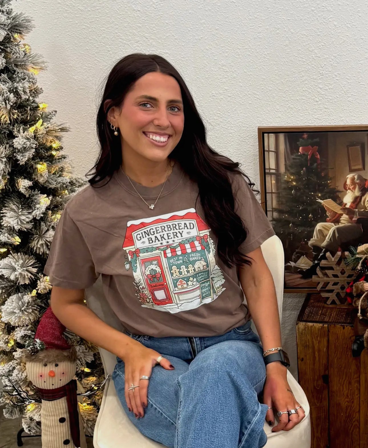 Gingerbread Bakery Christmas Tee