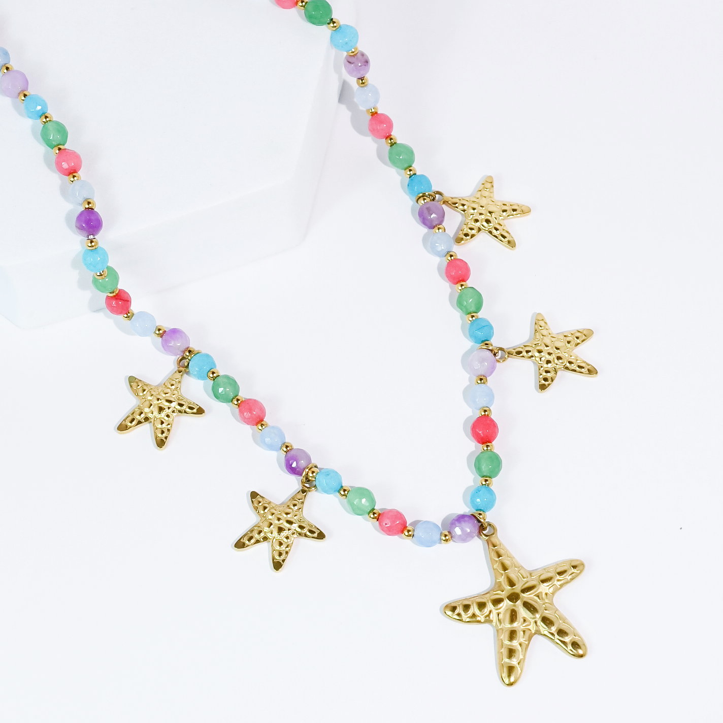 Treasure Jewels Down by the Sea Starfish Necklace