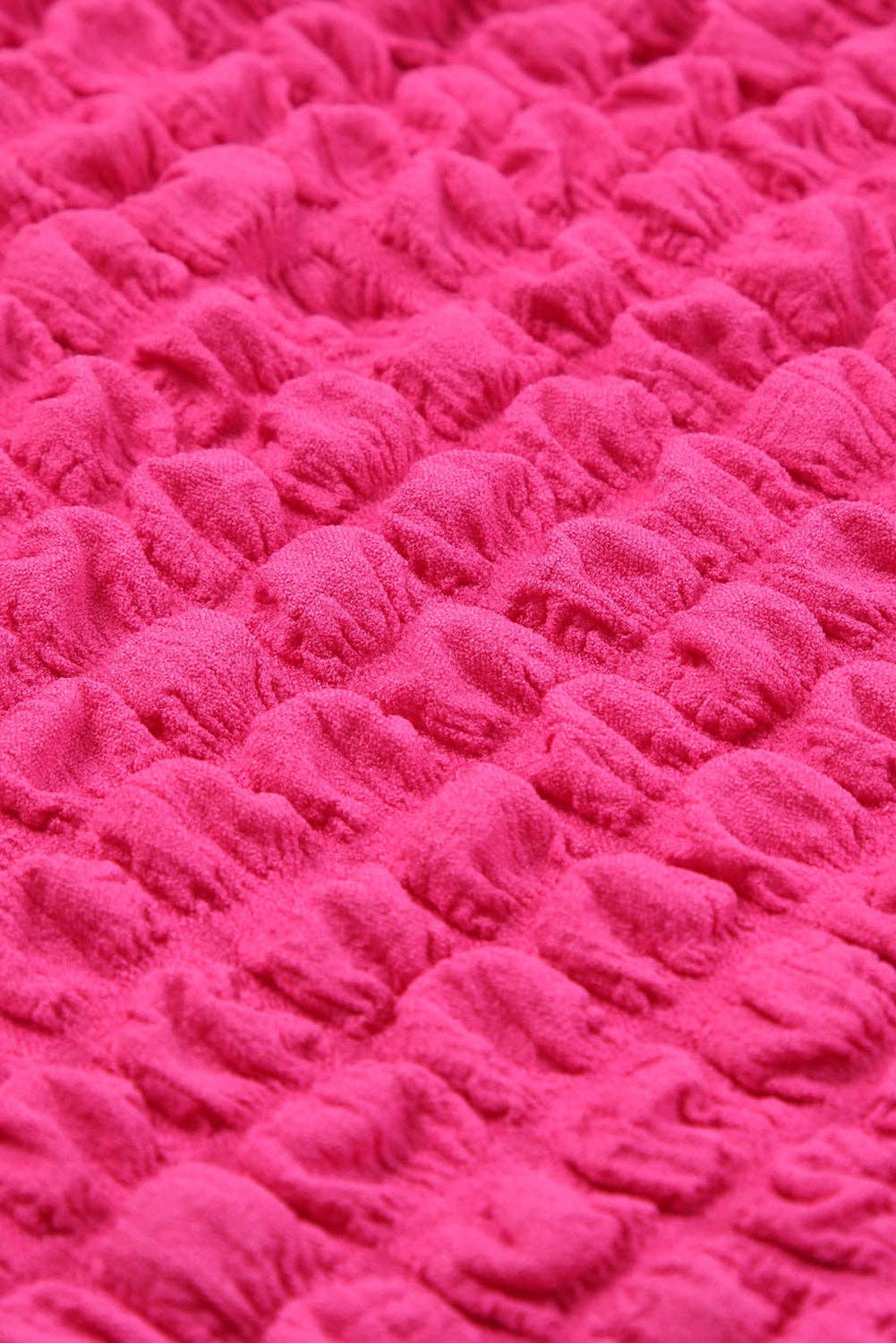 Bubble Textured Pink Hoodie