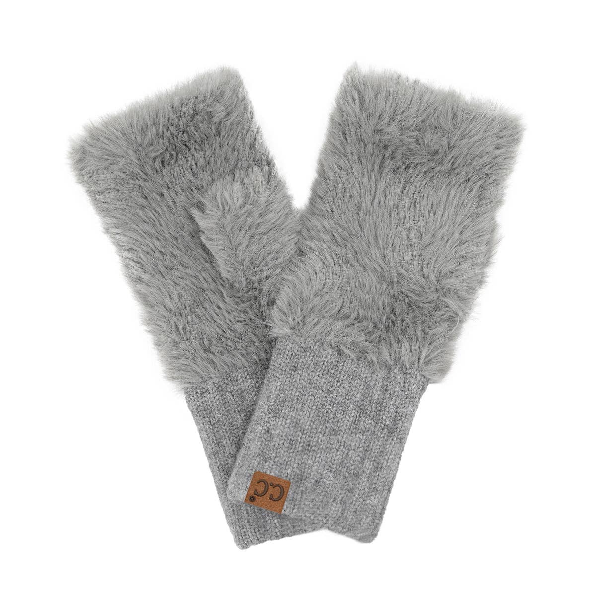 Faux Fur Fingerless C.C Glove