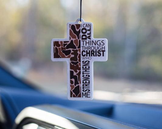 Camo Cross Air freshener - New Car