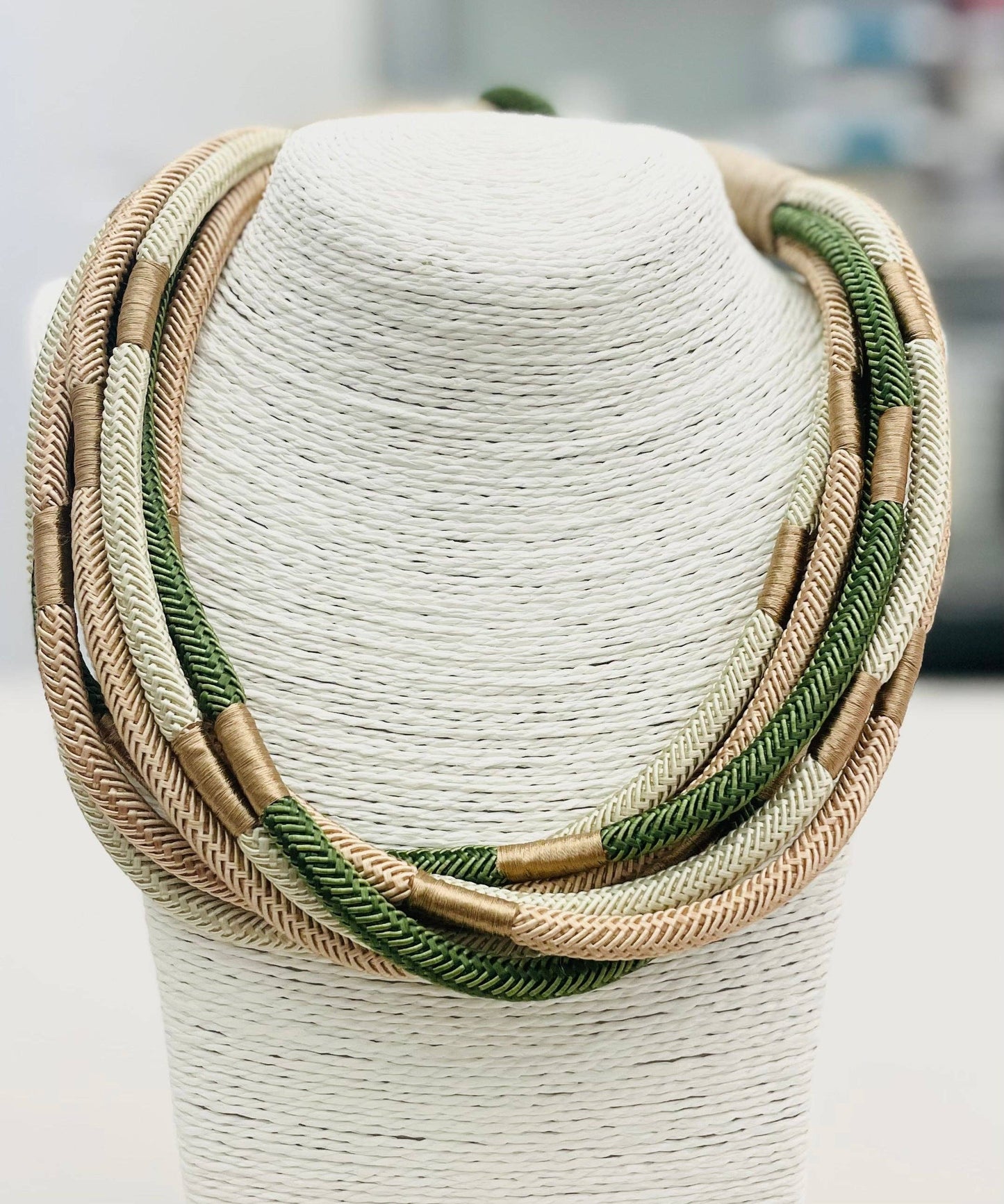 Slub Original 8-strand Necklace in Vintage Camo