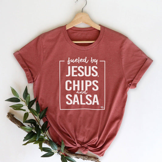 Fueled by Jesus, Chips & Salsa Tee