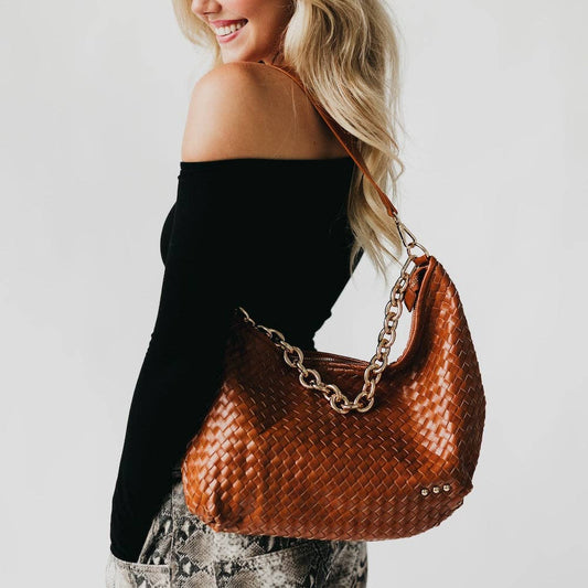 Pretty Simple Sienna Slouchy Woven Shoulder Bag