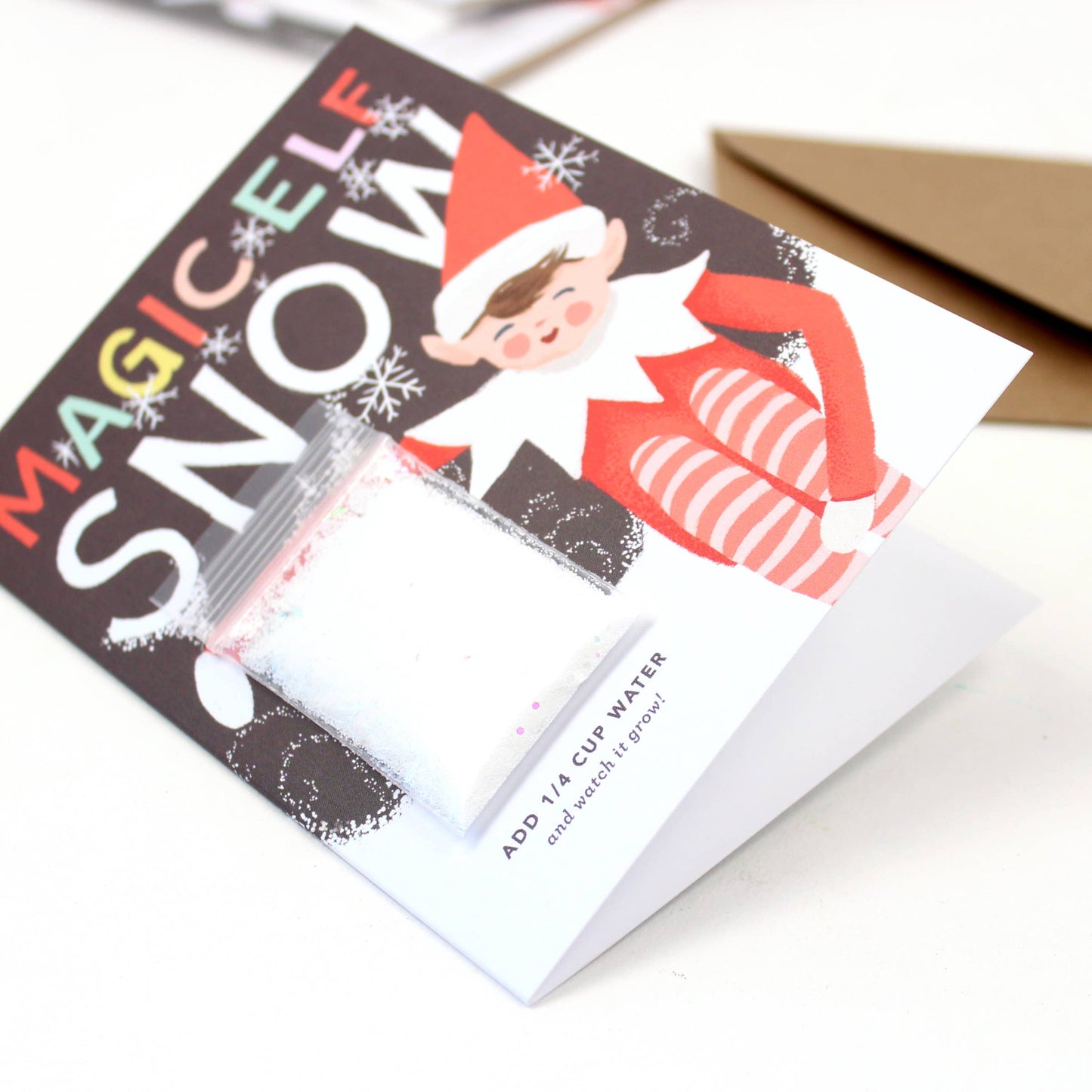 Magic Elf Instant Snow Christmas Card
