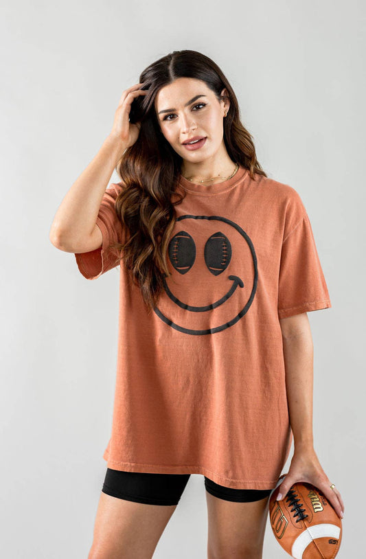 Puff Football Smiley Tee