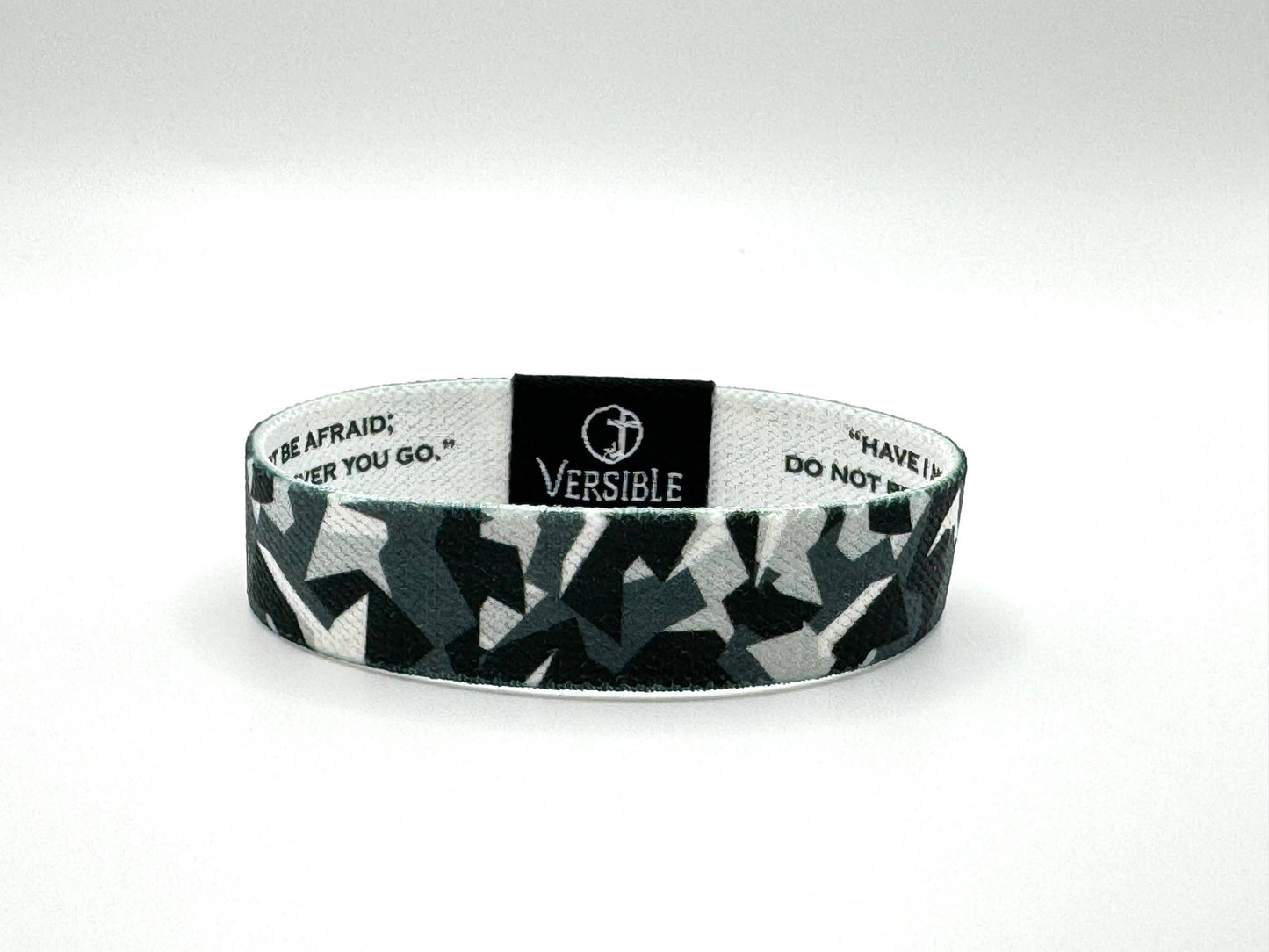 Stone Camo Versible / Joshua 1:9 Wristband