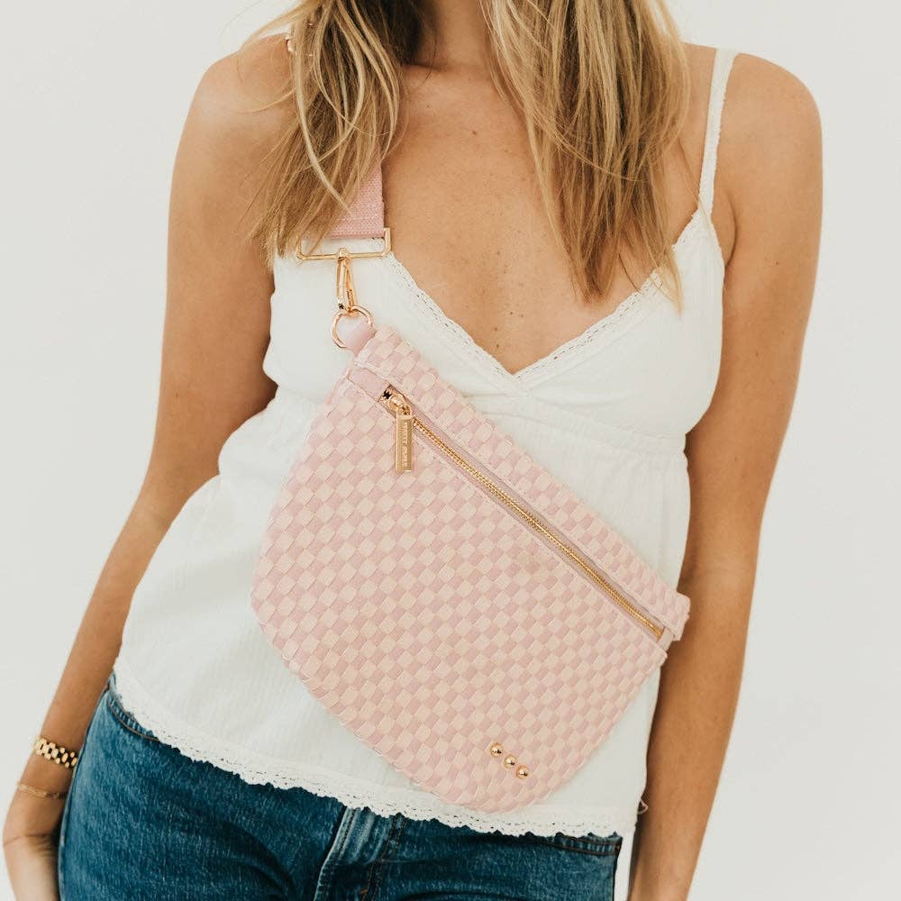 woven belt bag crossbody purse for women