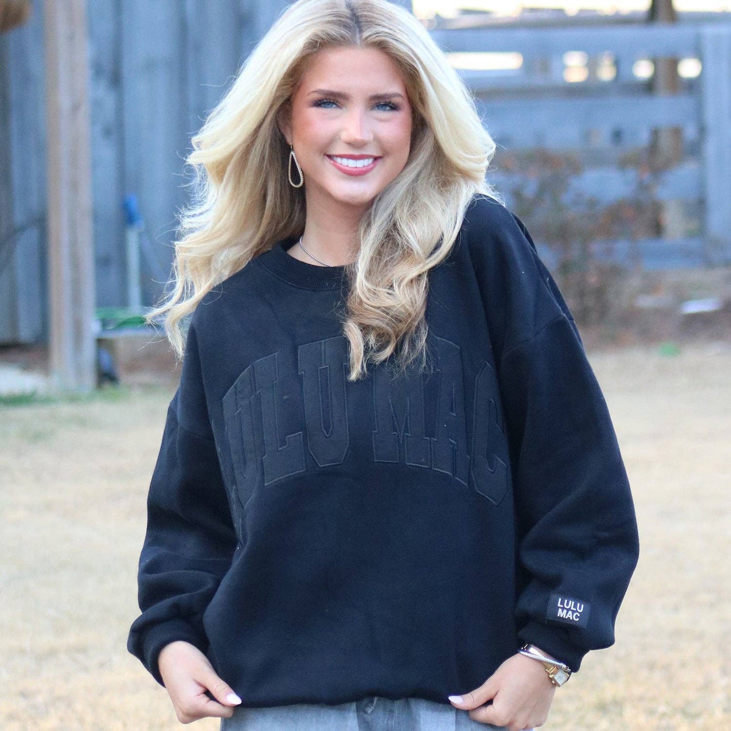 Lulu Mac Black on Black Sweatshirt