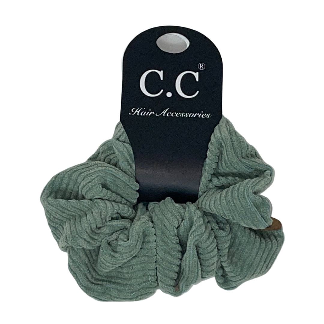 C.C Corduroy Ponytail Scrunchie for Women
