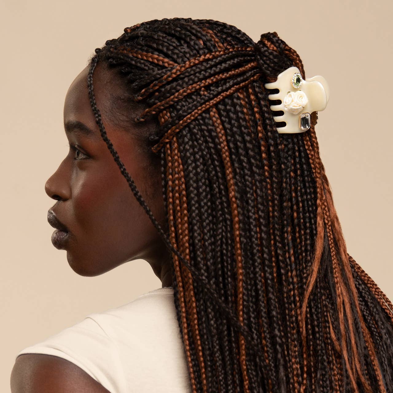 KitschPop Cloud Clip 7pc Set Vintage - Pearlized Cream