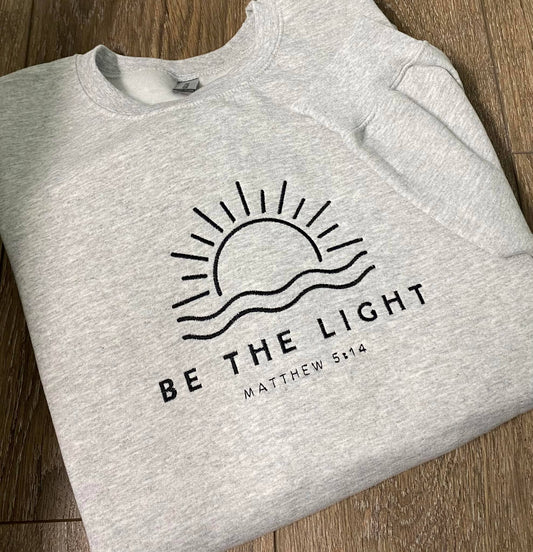 Be the Light Embroidered Sweatshirt