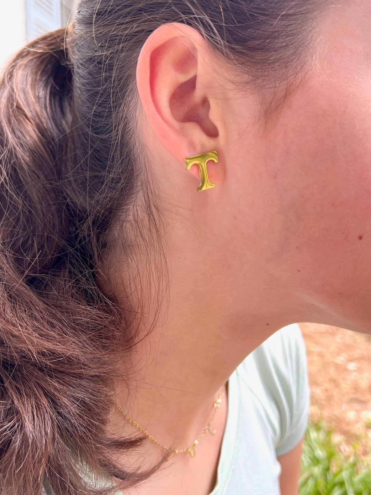 University of Tennessee "T" Earrings