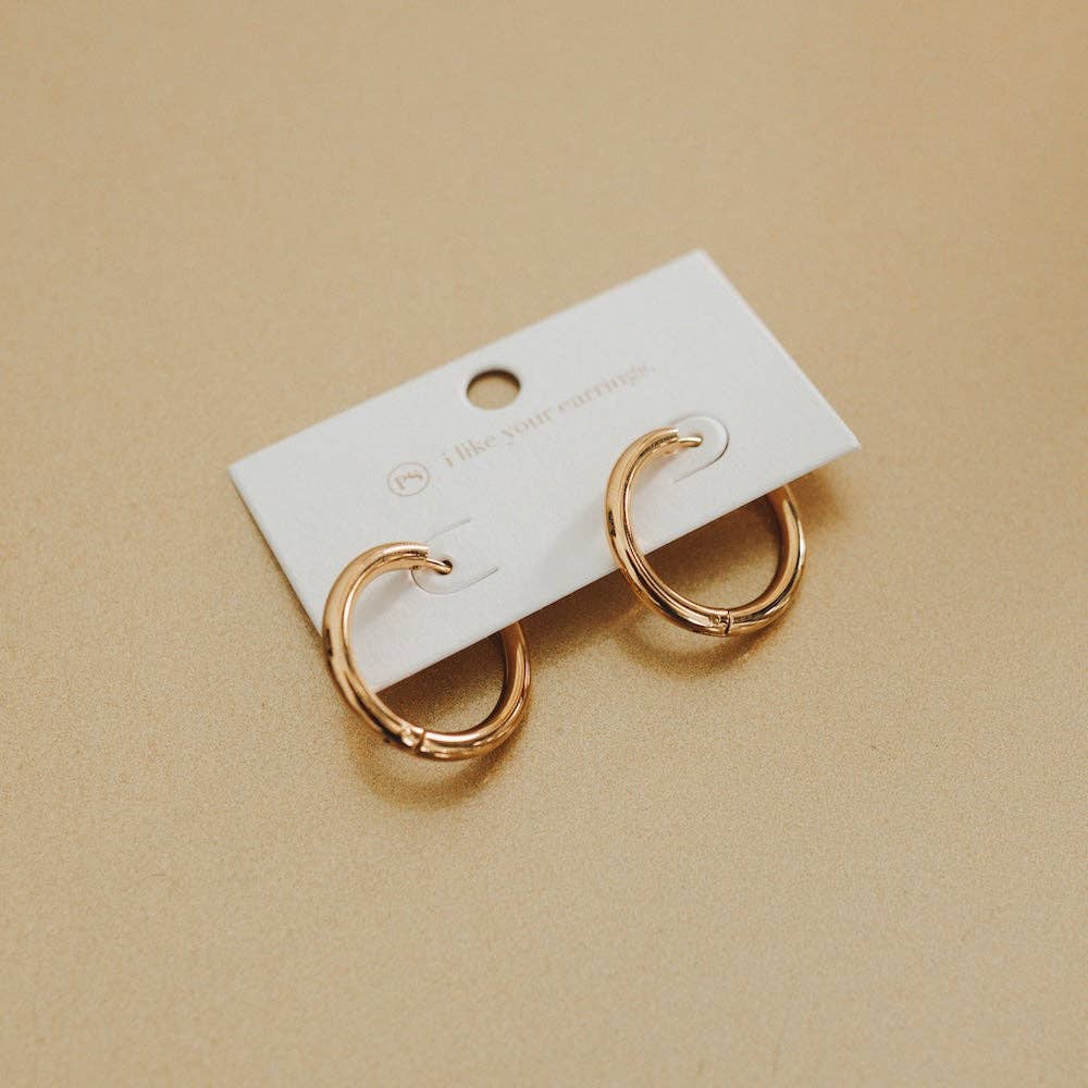 Sweetheart Hoop Waterproof Earrings