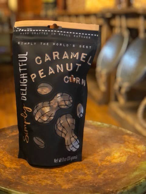 Simply Delightful Caramel Peanut Corn