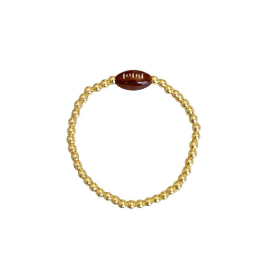 Football Gold-Filled Beaded Bracelet