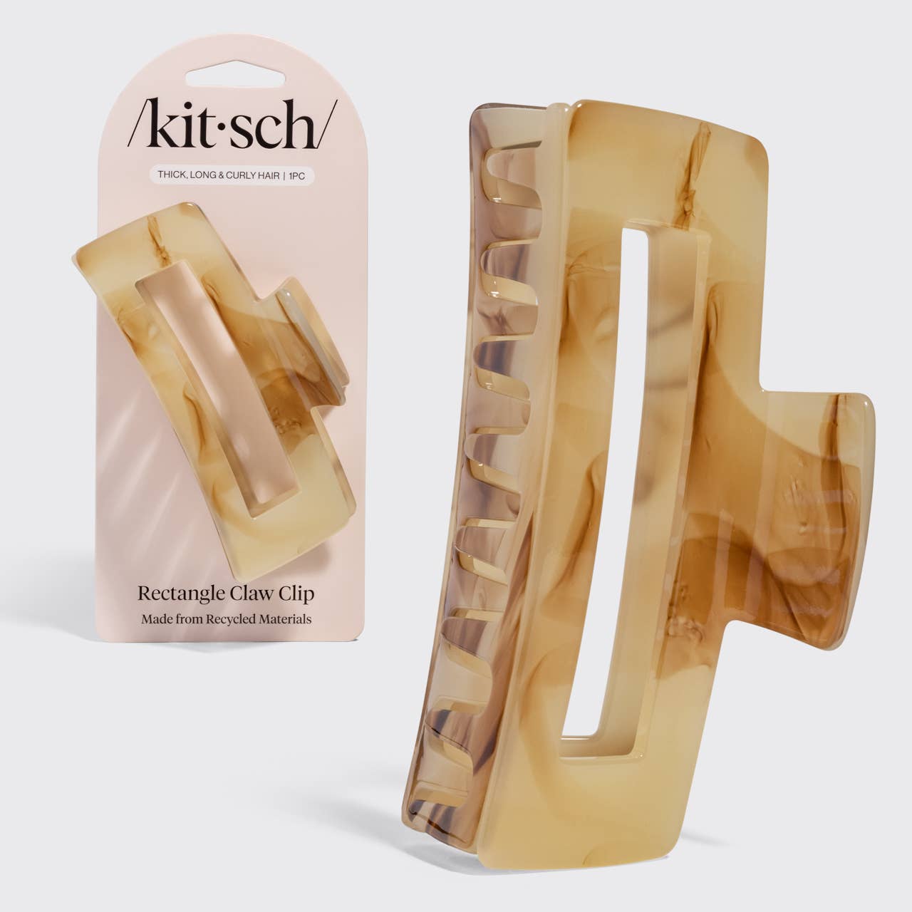 Kitsch Jumbo Claw Clip – Chocolate Marble