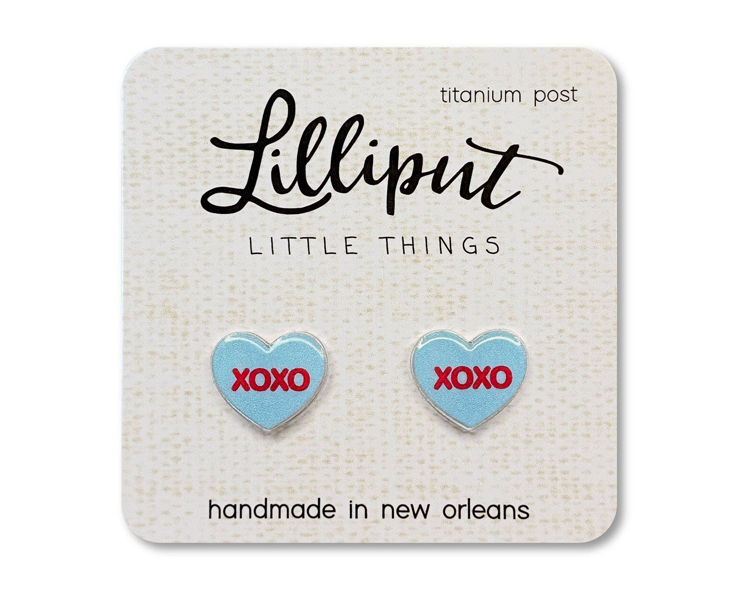 Lilliput Conversation Heart Earrings