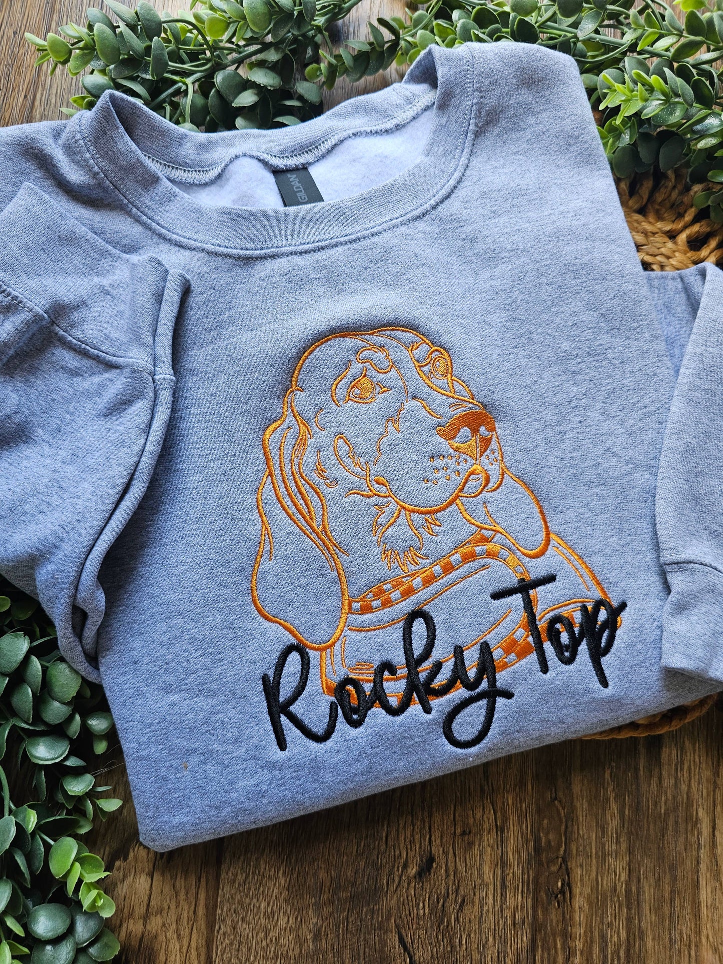 Embroidered Rocky Top Tennessee Smokey Sweatshirt