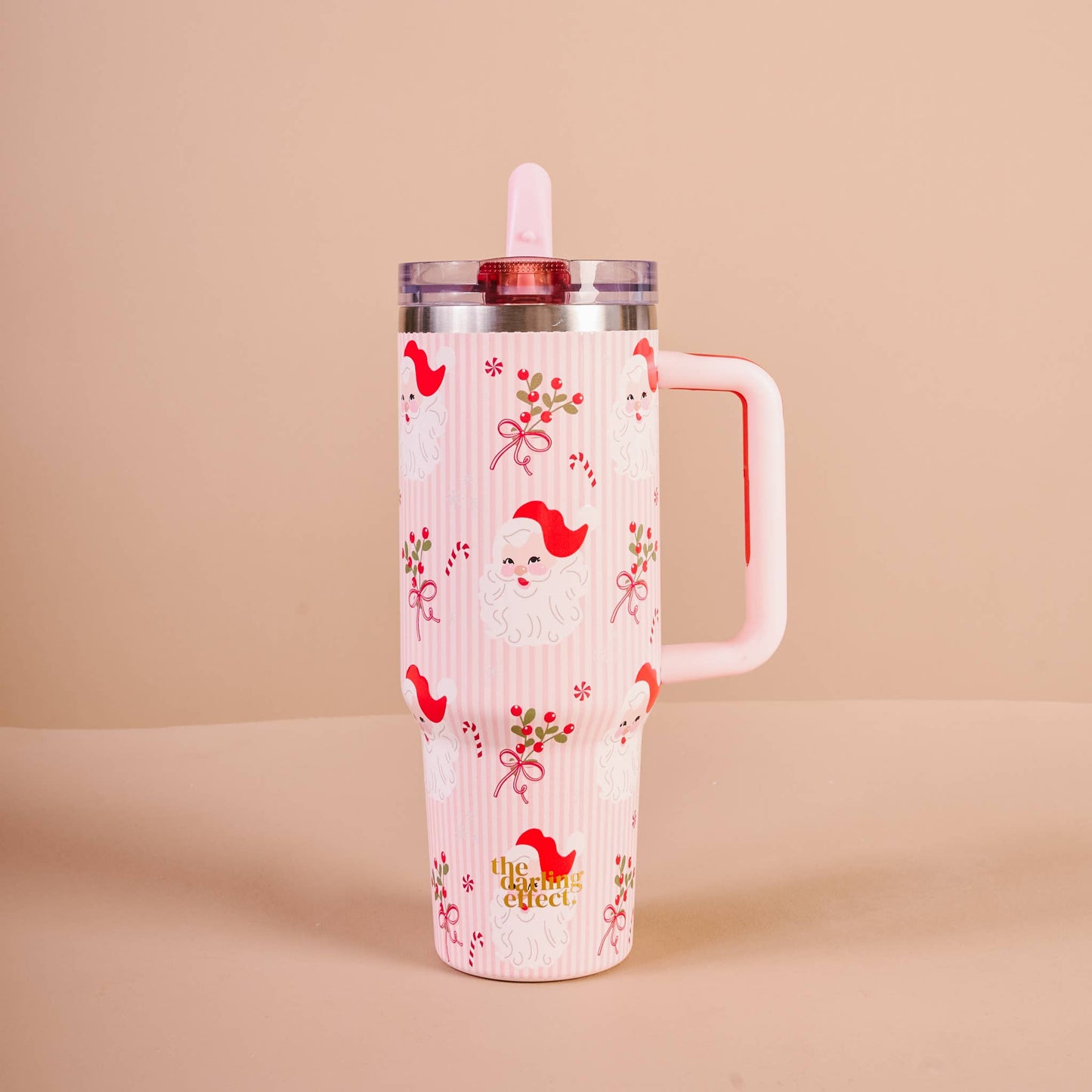 Holly Jolly Santa 40 oz Lifestyle Flip Straw Tumbler